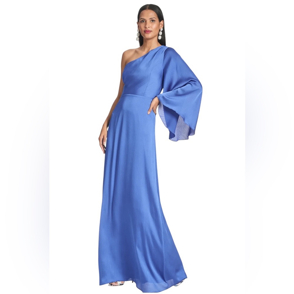 Sachin + Babi One-Shoulder Cobalt Maxi Gown